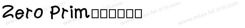 Zero Prim字体转换